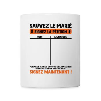 Humour EVG Cadeau Copains Team Futur Marié Garçon - Mug blanc - blanc - Devant