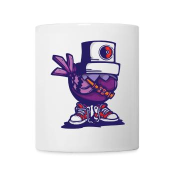 Vogel-Mütze - Tasse - Weiß - Vorne
