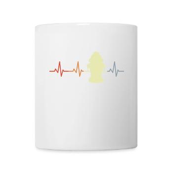 Vintage Fire Hydrant Heart Line - Mug - white - Front