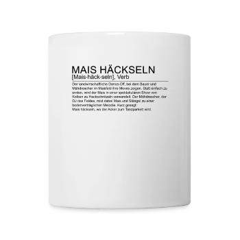Definition Maishäckseln Mais häckseln T-Shirt - Tasse - Weiß - Vorne