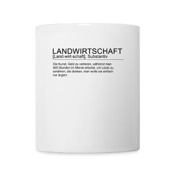 Definition Landwirtschaft Landwirt T-Shirt - Tasse - Weiß - Vorne
