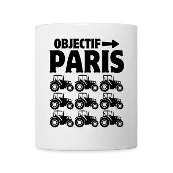 agriculteur, agriculture, tracteur - Mug blanc - blanc - Devant