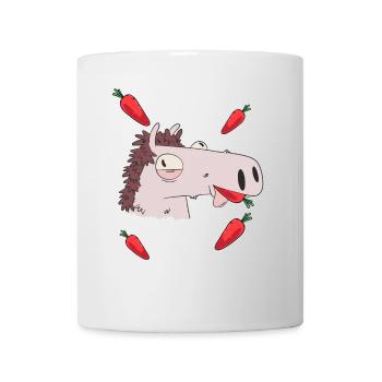 Faim De Cheval Betteraves Tête De Cheval Enfant Poney - Mug blanc - blanc - Devant