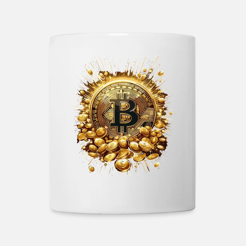 Bitcoin Explosion Krypto Enthusiasten - Tasse - Weiß