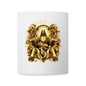 Heavenly Splendor Golden Jesus Angel - Mug - white - Front