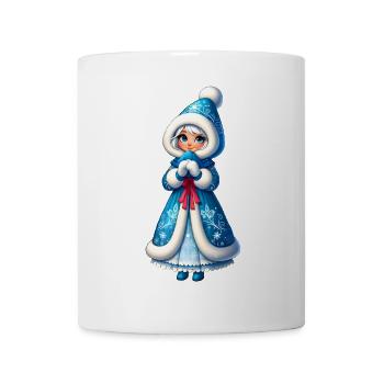 Ded Moroz Snegurotschka russischer Weihnachtsmann - Tasse - Weiß - Vorne