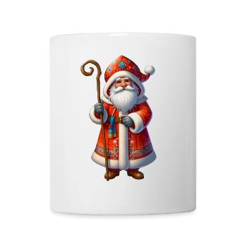 Ded Moroz Snegurotschka russischer Weihnachtsmann - Tasse - Weiß - Vorne
