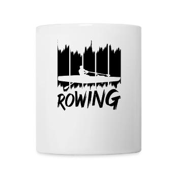 Rudern - Tasse - Weiß - Vorne