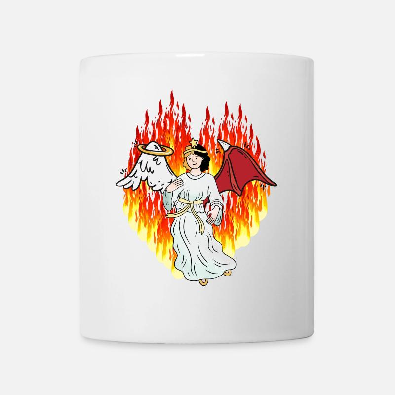 Feurig Hölle Jenseits Engel Satan Horror Teufel - Tasse - Weiß