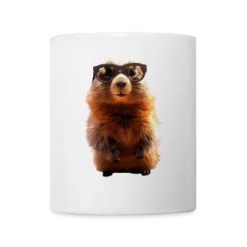 Murmeltier mit Sonnenbrille Nagetier Erdhörnchen - Tasse - Weiß - Vorne