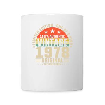 1978 Vintage Original Vintage Retro Geburtstag - Tasse - Weiß - Vorne