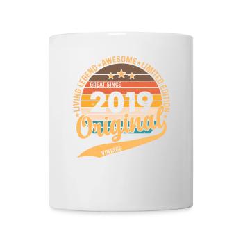 Original 2019 Vintage Vintage Retro Birthday - Mug blanc - blanc - Devant