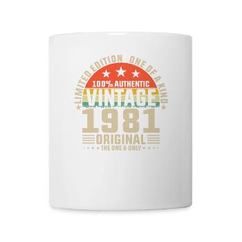 Vintage Best Of 1981 cassette rétro anniversaire - Mug blanc - blanc - Devant