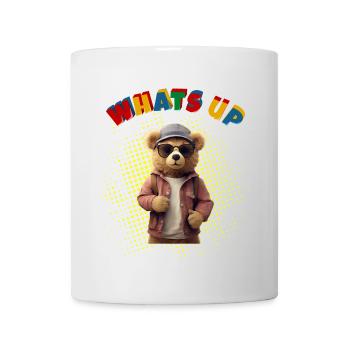 Whats Up Teddy - Funny Teddy Bear - Mug - white - Front