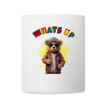 Whats Up Teddy - Funny Teddy Bear - Mug - white - Front