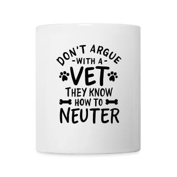 Lustiger Tierarzt Witz - Tasse - Weiß - Vorne
