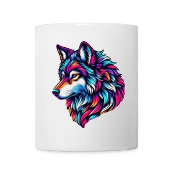 Loup - Mug blanc - blanc - Devant