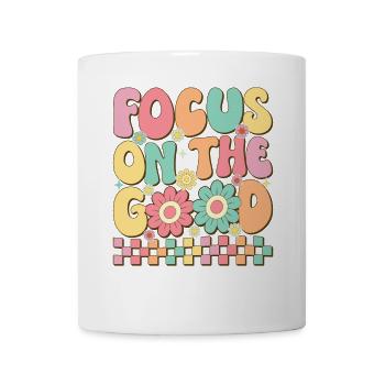 Fokus auf das Gute - Tasse - Weiß - Vorne