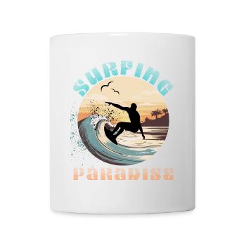 Surfing Paradise - Surfing Lovers Gift Idea - Mug - white - Front