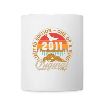 2011 Vintage Retro Cadeau D’anniversaire - Mug blanc - blanc - Devant