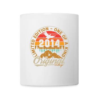 2014 Vintage Retro Geburtstagsgeschenk - Tasse - Weiß - Vorne