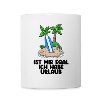 Surfer Urlaub Surfen Sommer Strand Meer Spruch - Tasse - Weiß - Vorne