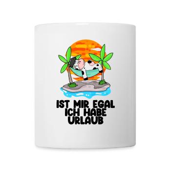 Urlaub Ferien Frei Kuh - Tasse - Weiß - Vorne