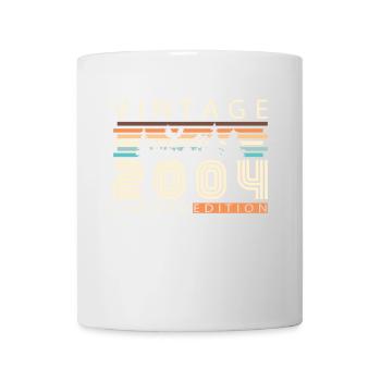 Jahrgang 2004 Retro 2004 Geburtstagsgeschenk - Tasse - Weiß - Vorne