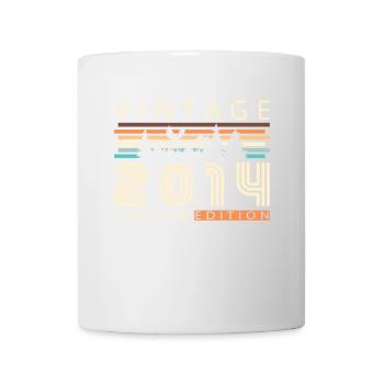 2014 Vintage Retro Geburtstagsgeschenk - Tasse - Weiß - Vorne