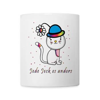 chaque jeck c’est différent confettis de carnaval - Mug blanc - blanc - Devant