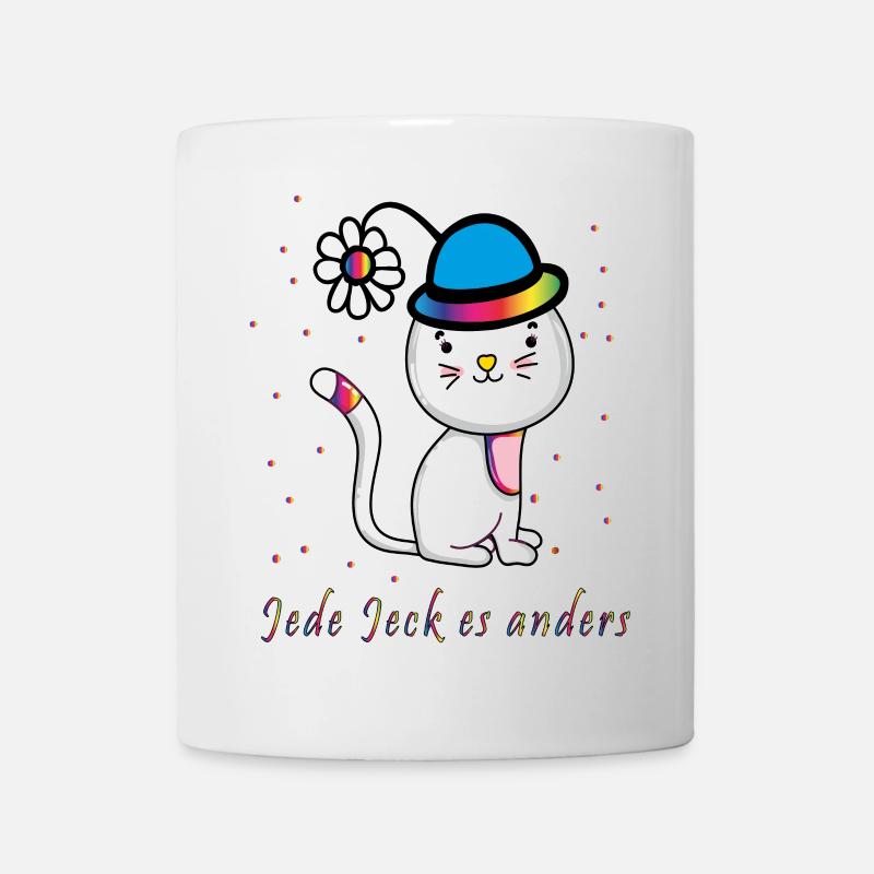 jede Jeck es anders Fasching Konfetti - Tasse - Weiß