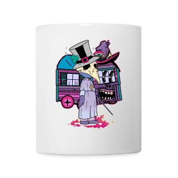 Sorcier Sorcellerie Sorcières Fantaisie Magie Corbeau Magique - Mug blanc - blanc - Devant
