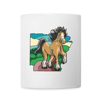 Horse riding rider rider child pony children - Mug - white - Front