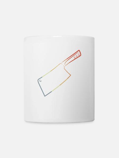 Retro Messer - Tasse - Weiß