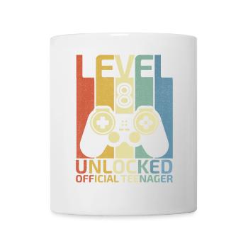 Level 8 Unlocked official teenager - Mug - white - Front