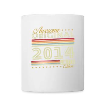 2014 Vintage Retro Geburtstagsgeschenk - Tasse - Weiß - Vorne