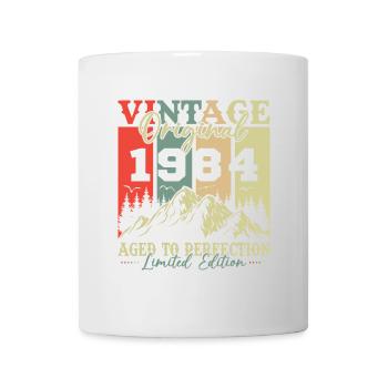 Vinatge 1984 Geburtstagsgeschenk - Tasse - Weiß - Vorne