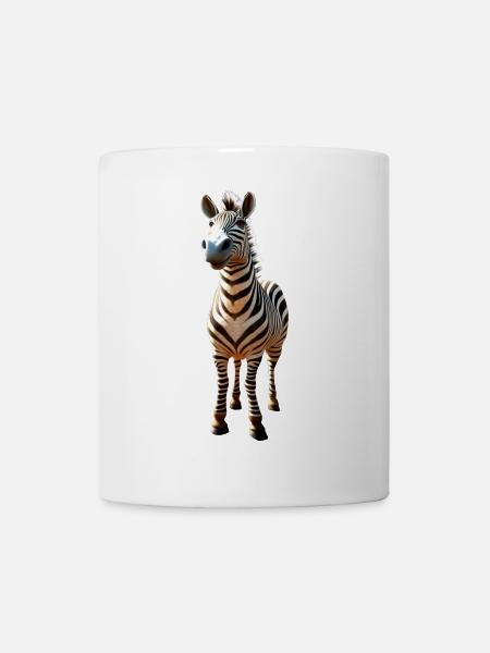 Zebra Afrika Ich Liebe Süße Zebras Wildnis Zebra - Tasse - Weiß