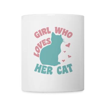 Fille de chat - Mug blanc - blanc - Devant
