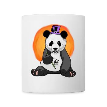 Asia Panda Bear Hat Wildlife Kids China - Mug - white - Front