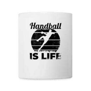 Le handball, c’est la vie - Mug blanc - blanc - Devant