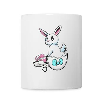 Pâques lapin coquille d’oeuf oeufs oeufs de Pâques oeufs d’enfant oeuf - Mug blanc - blanc - Devant