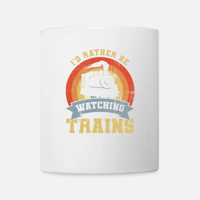 Lustiges Eisenbahner - Tasse - Weiß