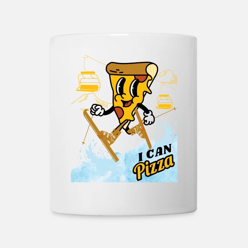 I can Pizza - Ski Enfants - Mug blanc - blanc