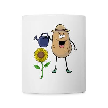 Kartoffel Gärtner Garten Gießkanne Gärtnern Blume - Tasse - Weiß - Vorne