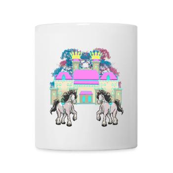 Castle Fairy Tale Knight Horse King Middle Ages - Mug - white - Front