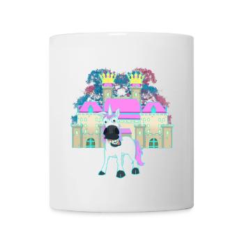Castle King Fable Unicorn Fairy Tale Character Child Castle - Mug - white - Front