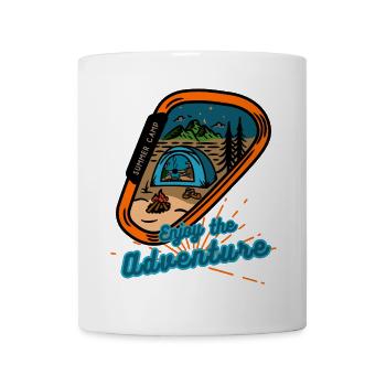 Aventure de camp d’été : Profitez - Mug blanc - blanc - Devant