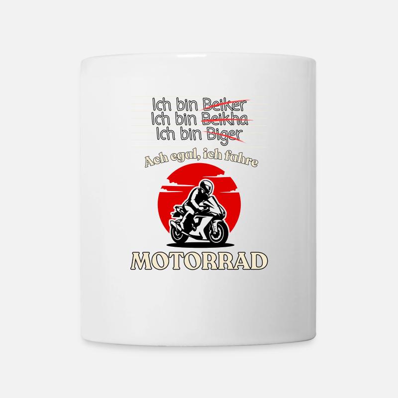 Humour de moto Dire sur Noir - Mug blanc - blanc