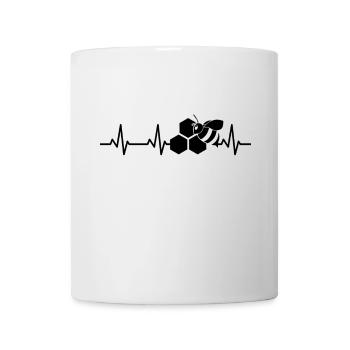 Honigbiene EKG Puls - Tasse - Weiß - Vorne